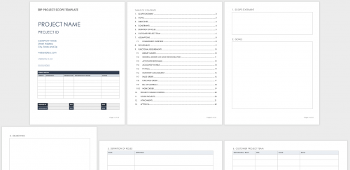 ERP Project Scope Template