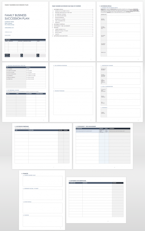 Free Succession Planning Templates | Smartsheet