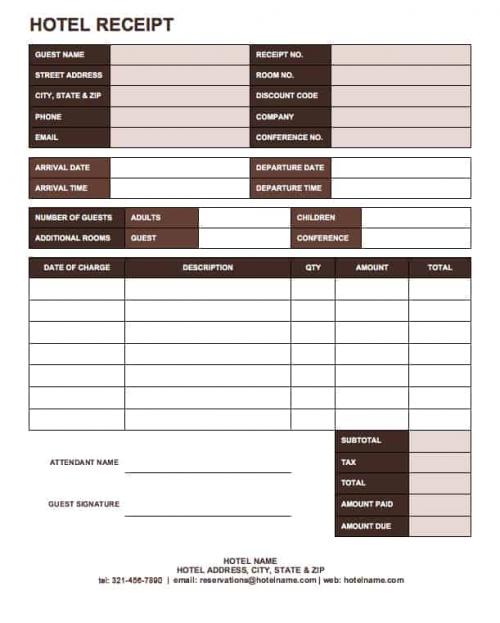 13 free business receipt templates smartsheet