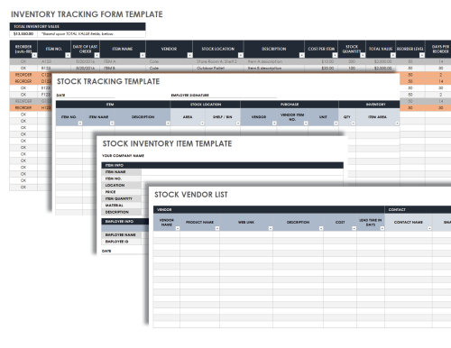 Inventory Tracking Form Template