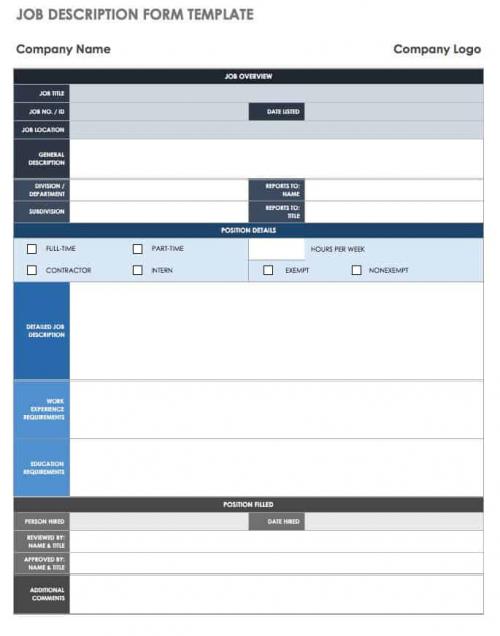 Free Job Description Templates | Smartsheet