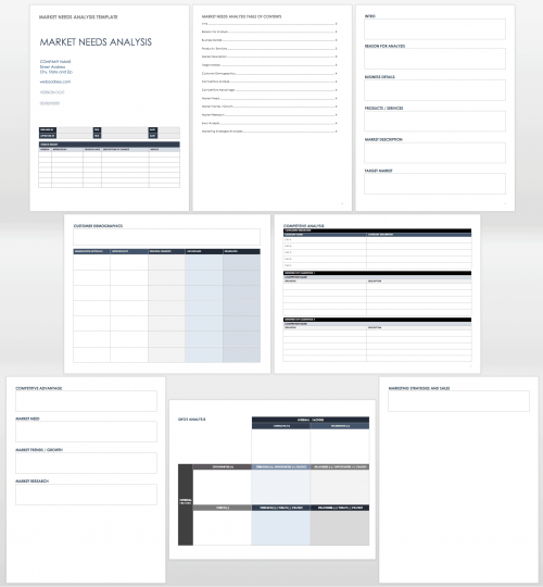 Free Needs Analysis Templates | Smartsheet