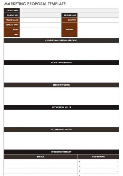 Marketing Proposal Template