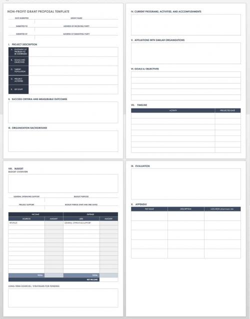 Non-profit Grant Proposal Template