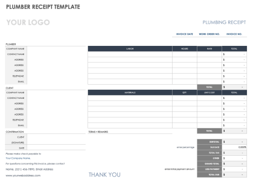 Free Microsoft Word Receipt Templates | Smartsheet