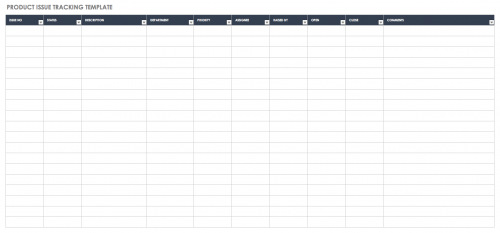 Free Issue Tracking Templates | Smartsheet