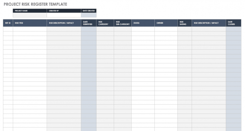 Free Risk Register Templates | Smartsheet