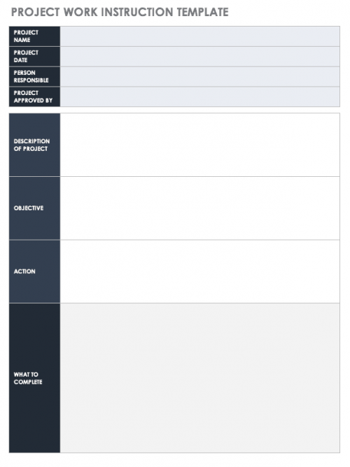 Free Work Instruction Templates | Smartsheet