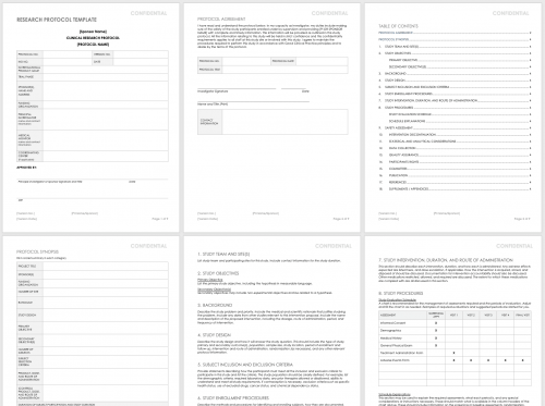 Research Protocol Template