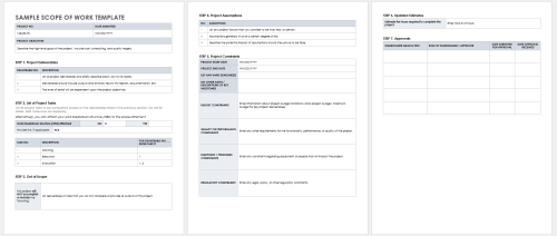 Sample Scope of Work Template