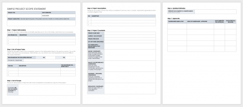 Simple Project Scope Statement