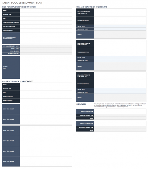 Free Succession Planning Templates | Smartsheet