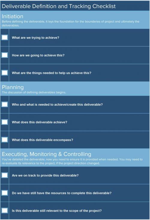 Tools for Defining and Tracking Project Deliverables | Smartsheet