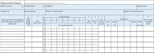 Wage and Hour Report Template