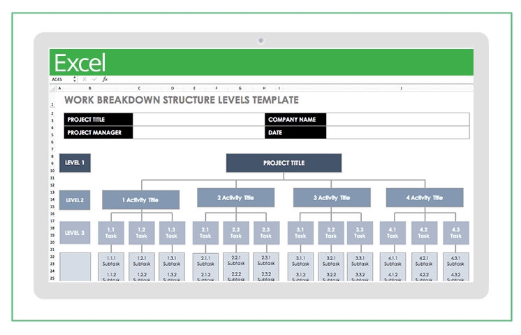 Free Work Breakdown Structure Templates | Smartsheet