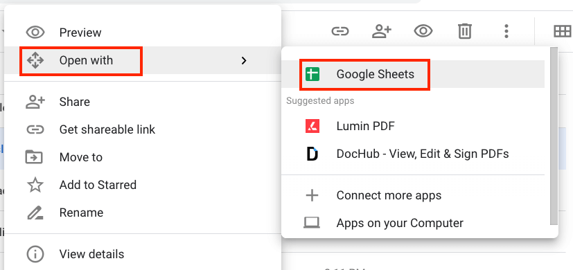 google sheets for macos