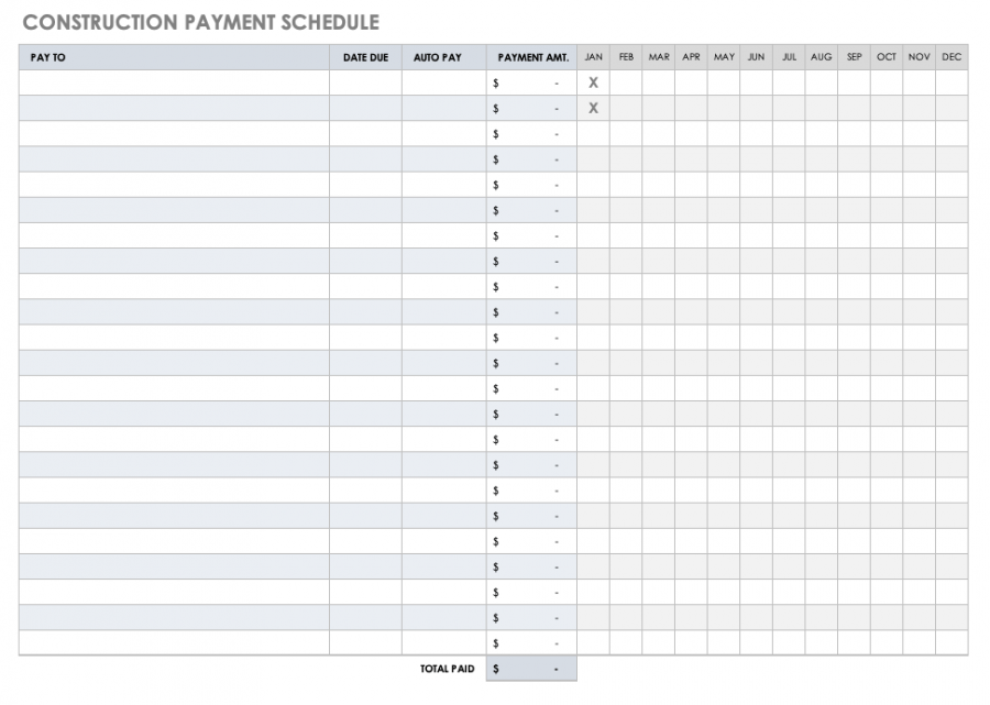 Free Construction Schedule Templates | Smartsheet