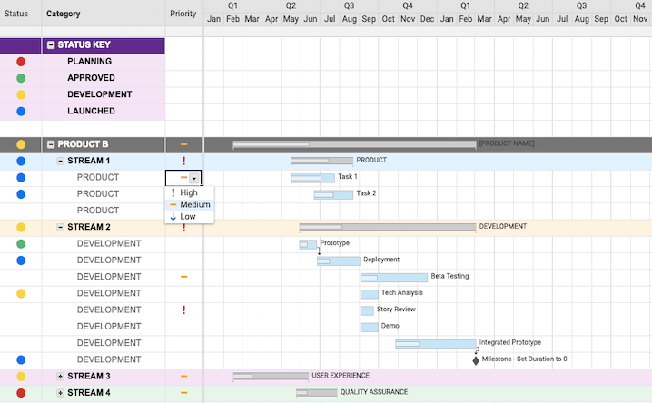 Best practices for creating a product roadmap | Smartsheet