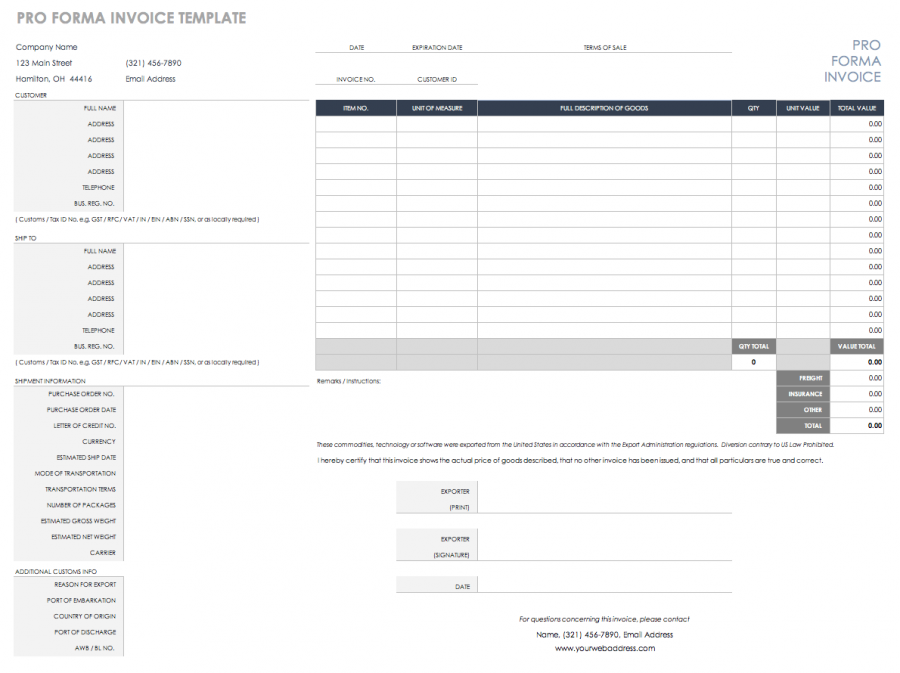 Download Free PDF Invoice Templates | Smartsheet