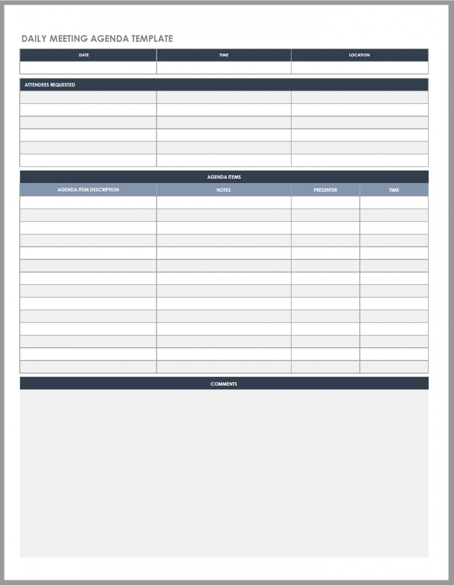 Free Daily Work Schedule Templates | Smartsheet