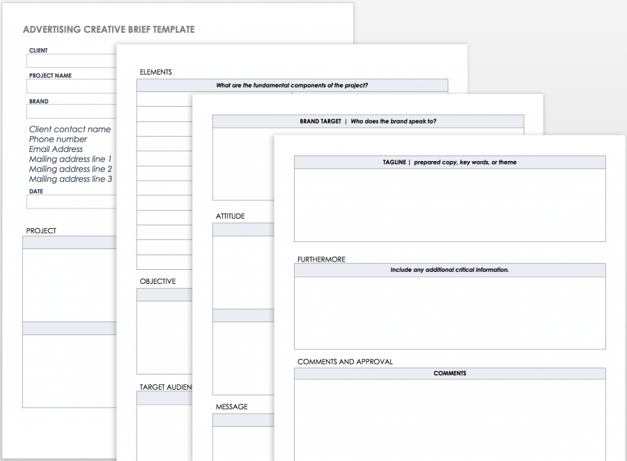 Free Creative Brief Templates - Smartsheet