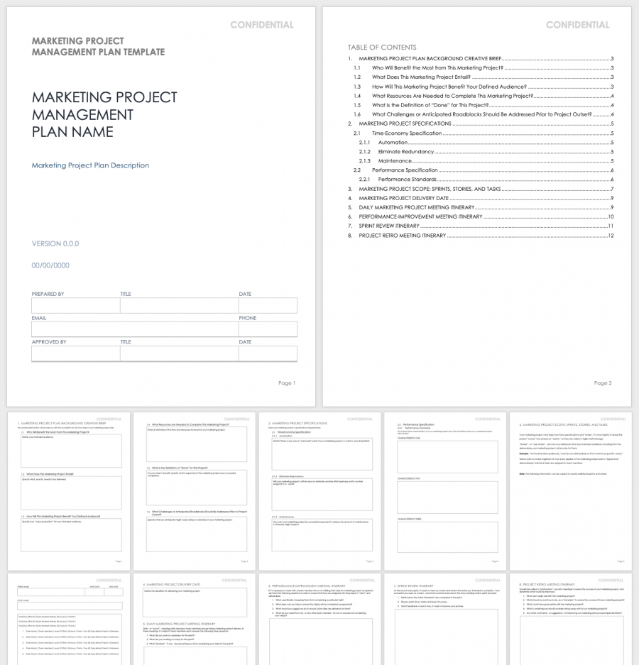 Free Marketing Project Plan Templates | Smartsheet