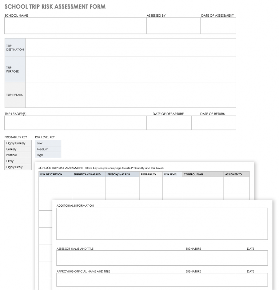 35+ Free Risk Assessment Forms | Smartsheet