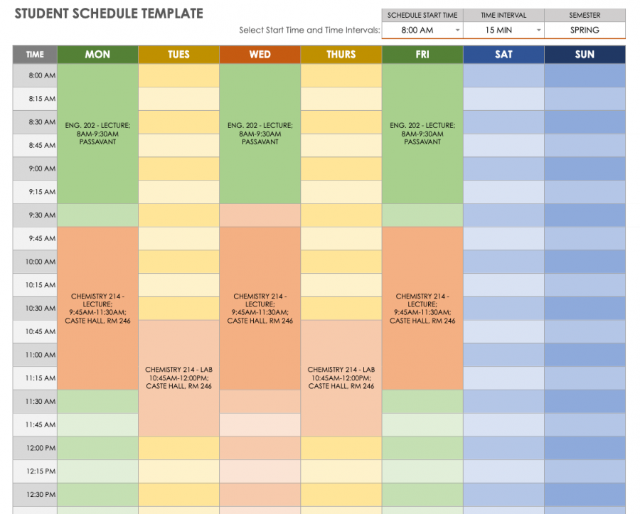 Daily Schedule Template Google Docs Bezyshield