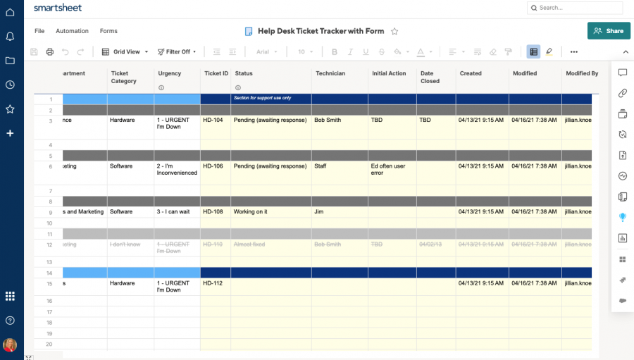 How To Implement An Effective IT Ticketing System - Smartsheet