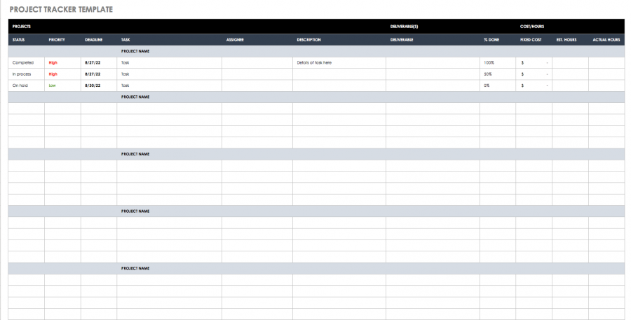 Free Project Pipeline Templates & Examples | Smartsheet