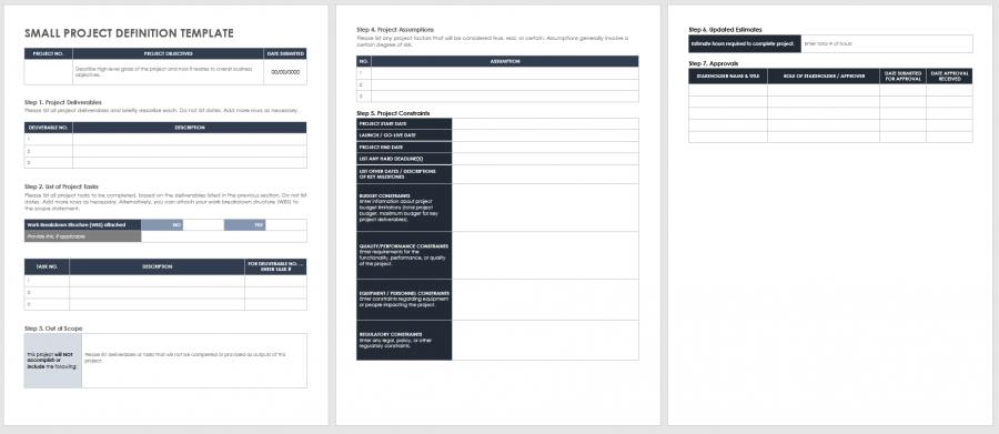 Free Project Definition Templates | Smartsheet