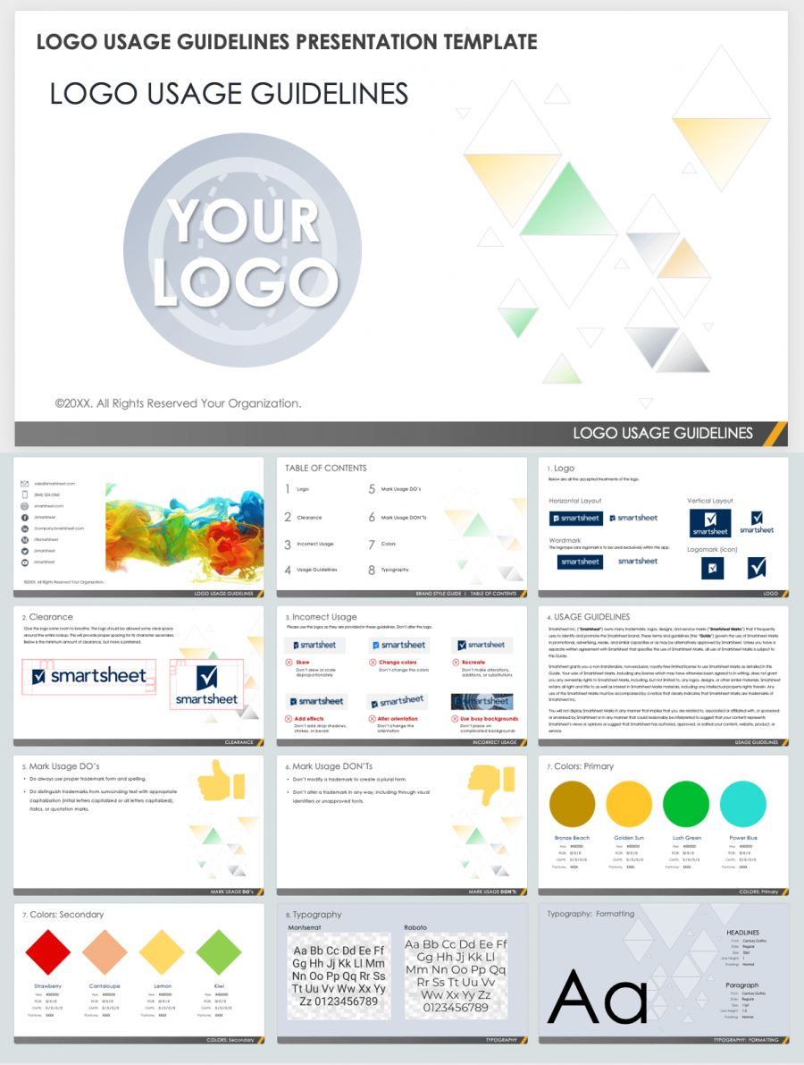 Free Brand Guidelines Templates | Smartsheet