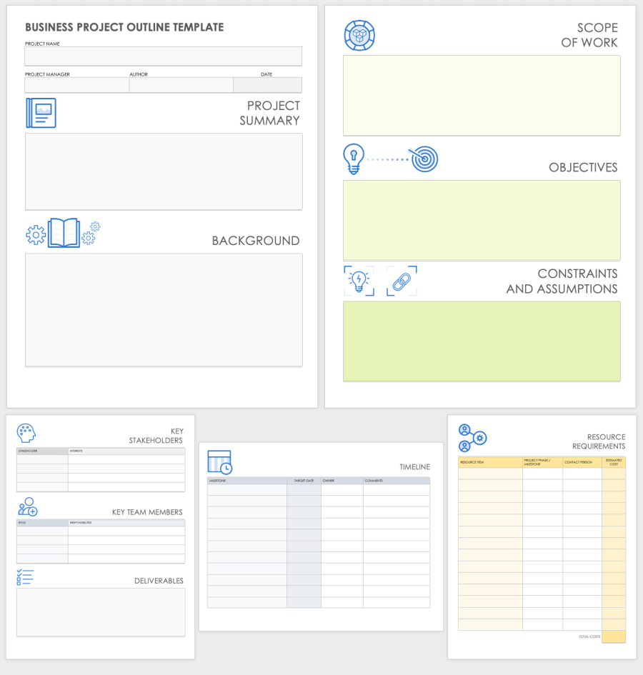 Free Project Outline Templates | Smartsheet