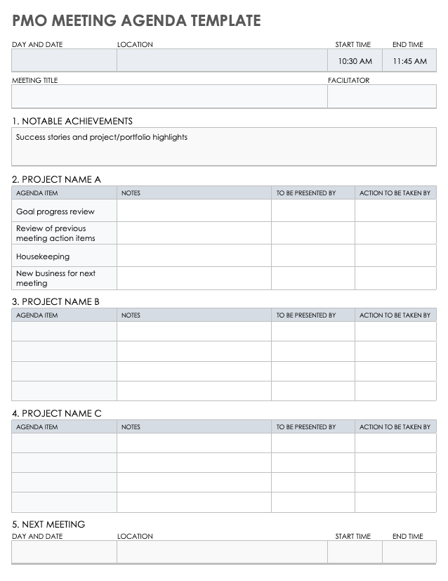 15 Free PMO Templates | Smartsheet