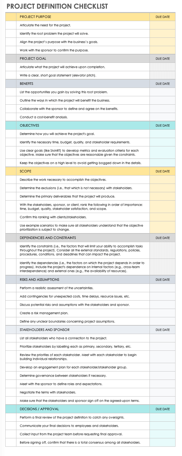 Project Definition 101 | Smartsheet