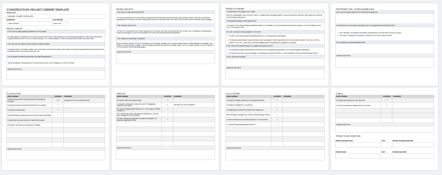 Free Project Debrief Templates | Smartsheet