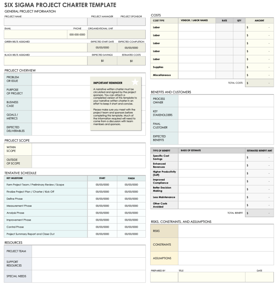 6 Free Project Charter Templates with Expert Tips | Smartsheet