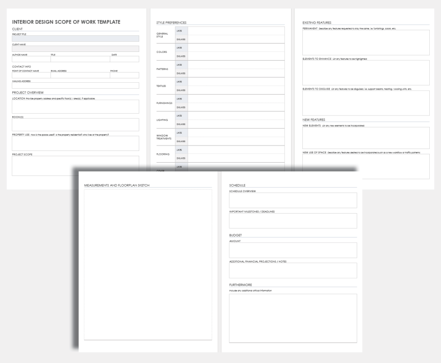 Free Scope of Work Templates for Adobe PDF | Smartsheet