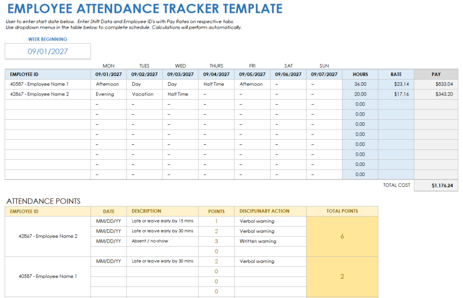 Free Google Sheets Attendance Templates & How-To | Smartsheet