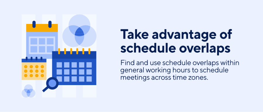 schedule a meeting across time zones