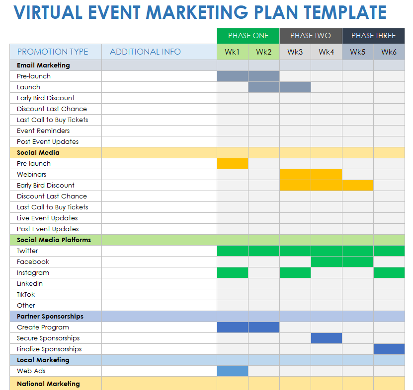 Free Event Marketing Templates | Smartsheet