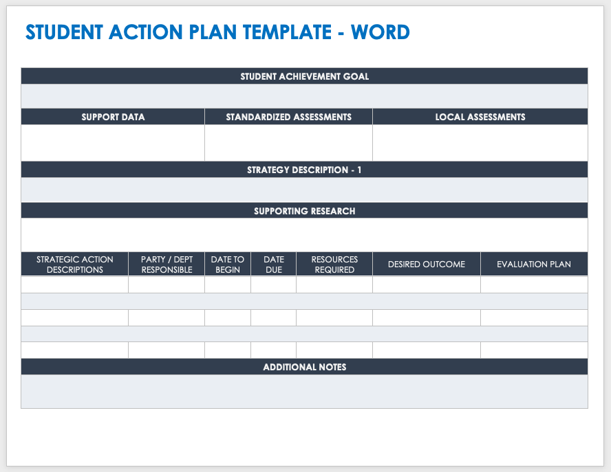 Free Microsoft Word Action Plan Templates Smartsheet 2975