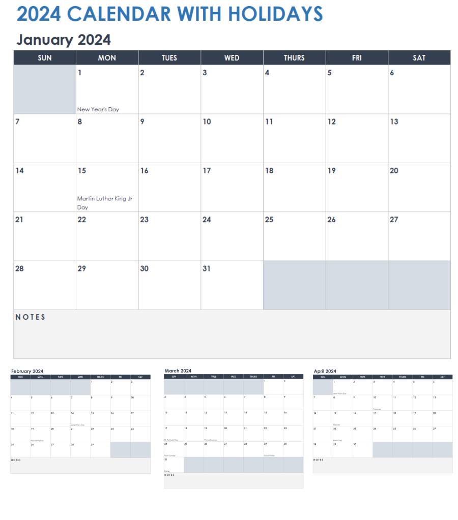 Free Google Sheets Monthly Calendar Templates Smartsheet