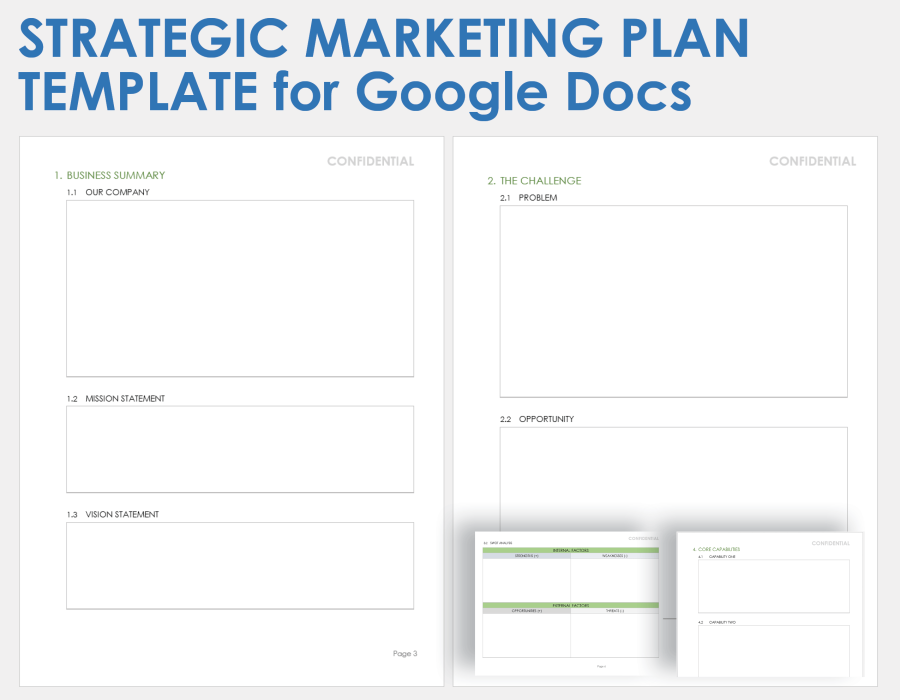 Free Google Docs Marketing Plan Templates