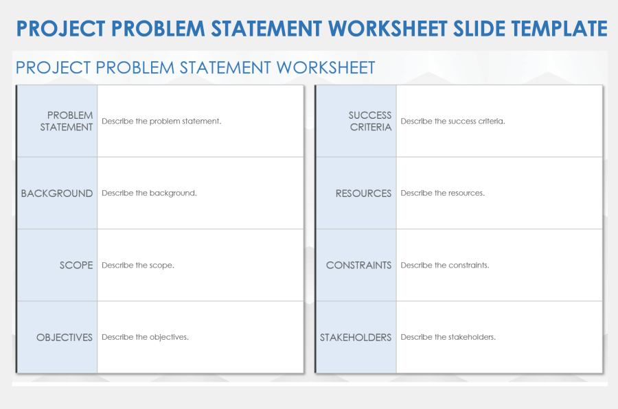 Free Problem Statement Slide Templates: PowerPoint & Google Slides ...