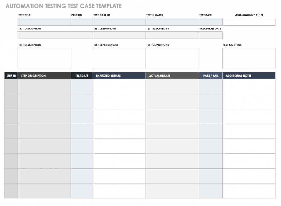 Free Test Case Templates | Smartsheet