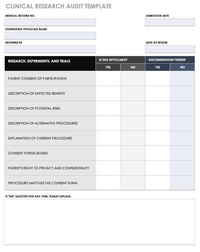 Free Medical Form Templates | Smartsheet