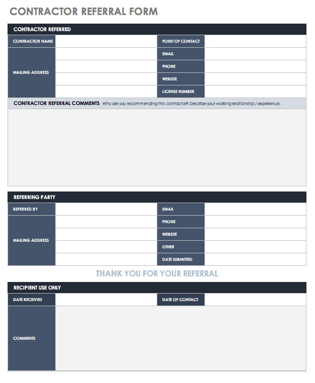 10 Free Referral Templates | Smartsheet