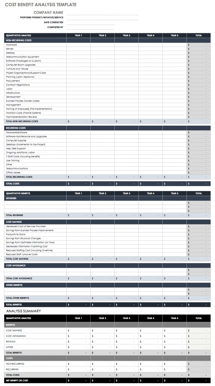 Free Price Comparison Templates | Smartsheet