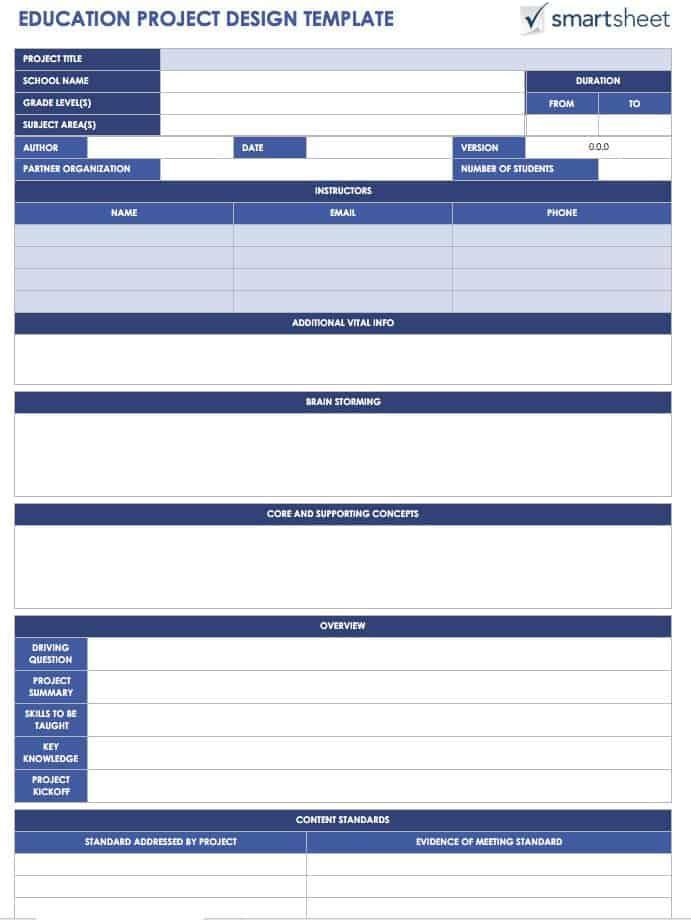 Guide for Creating a Project Design | Smartsheet